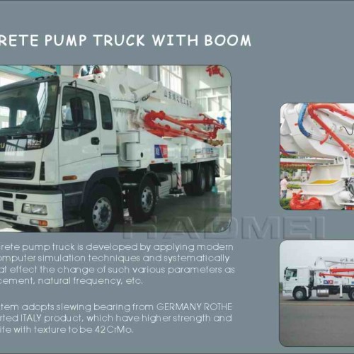 Hbt60 80 concrete trailer pump